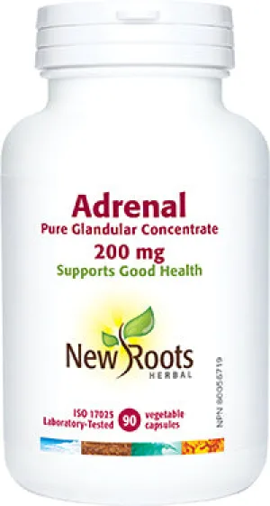 New Roots Adrenal With Peppermint 90 Vegetarian Capsules