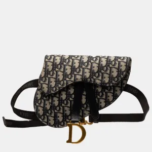 Oblique Canvas Saddle Belt Bag