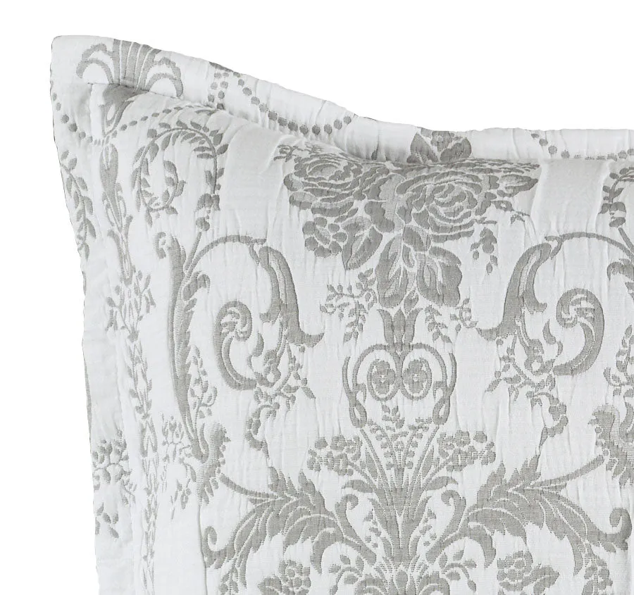 Olivia European Pillowcase Grey