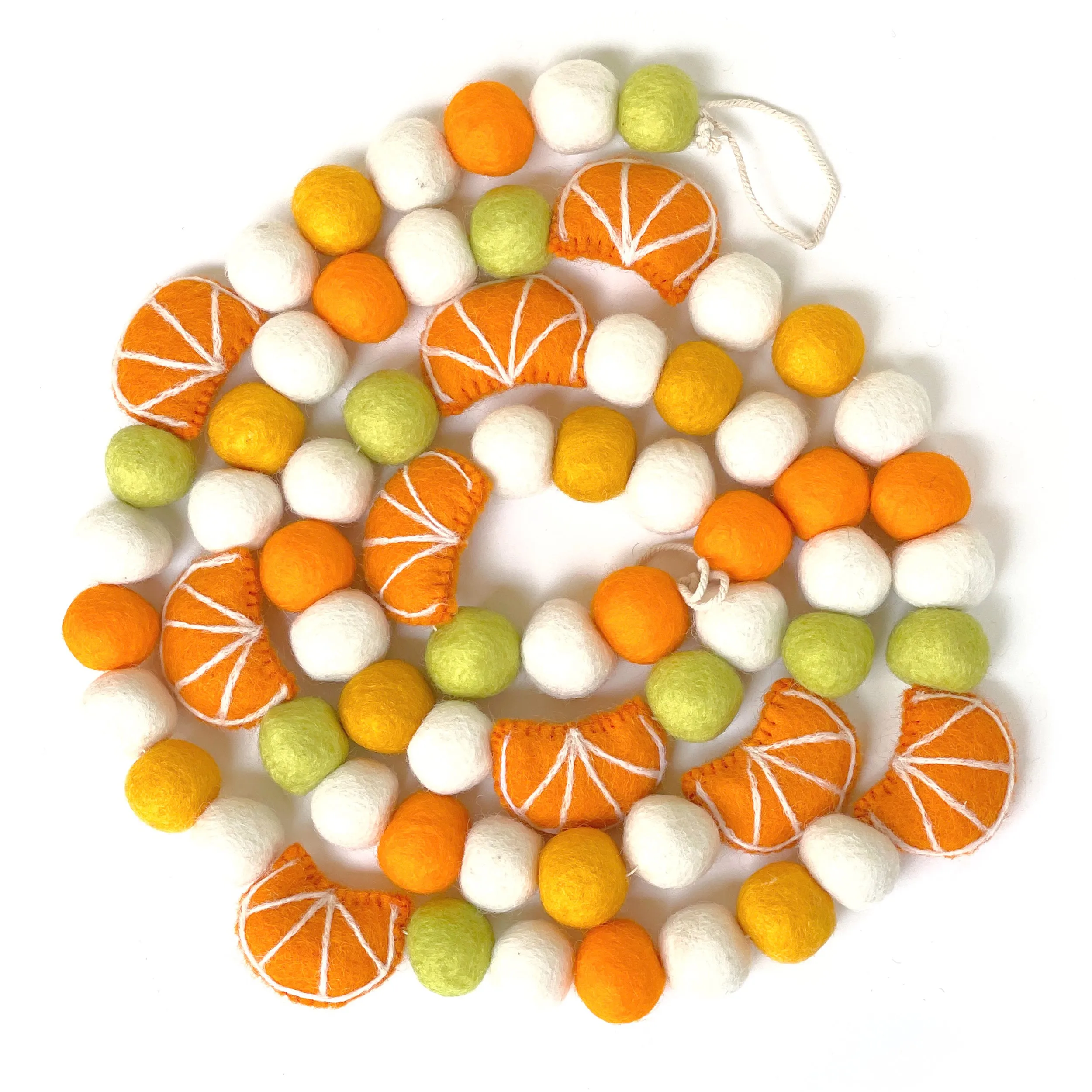 Orange Slices Garland Felt 6 Foot