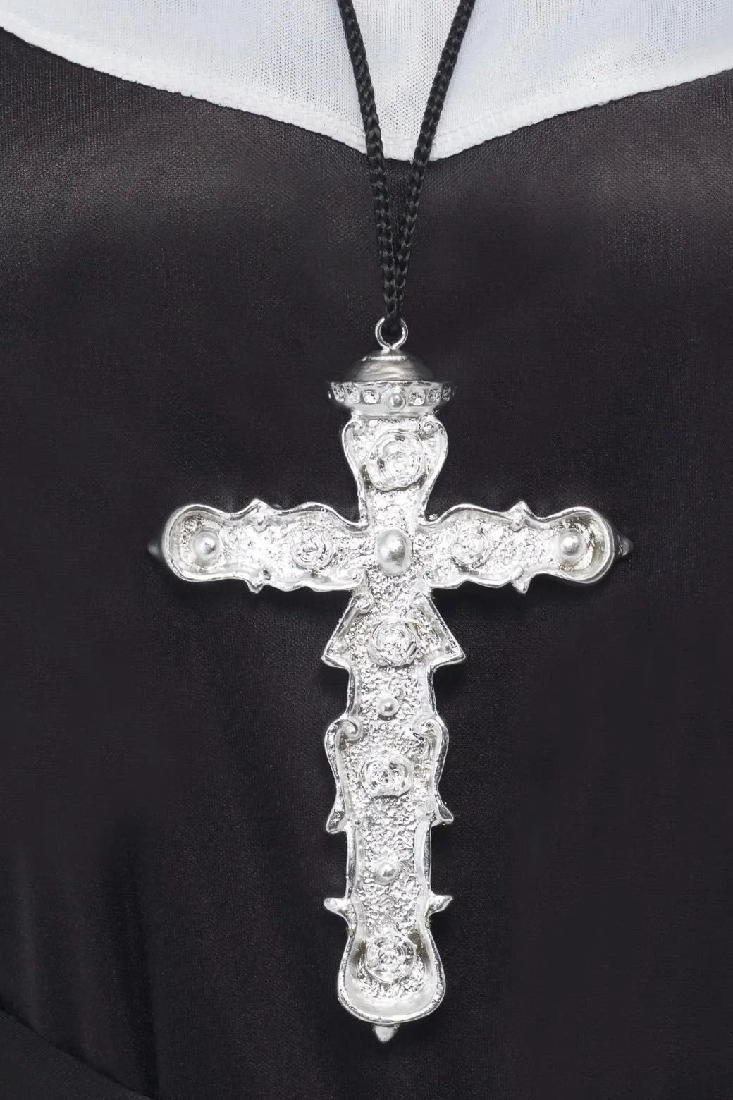 Ornate Cross Pendant, Silver