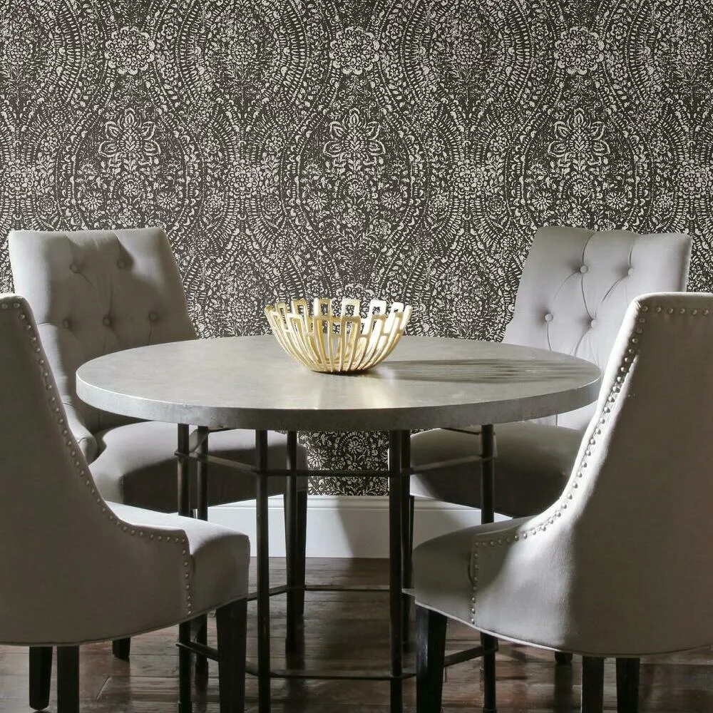 Ornate Ogee Peel and Stick Wallpaper