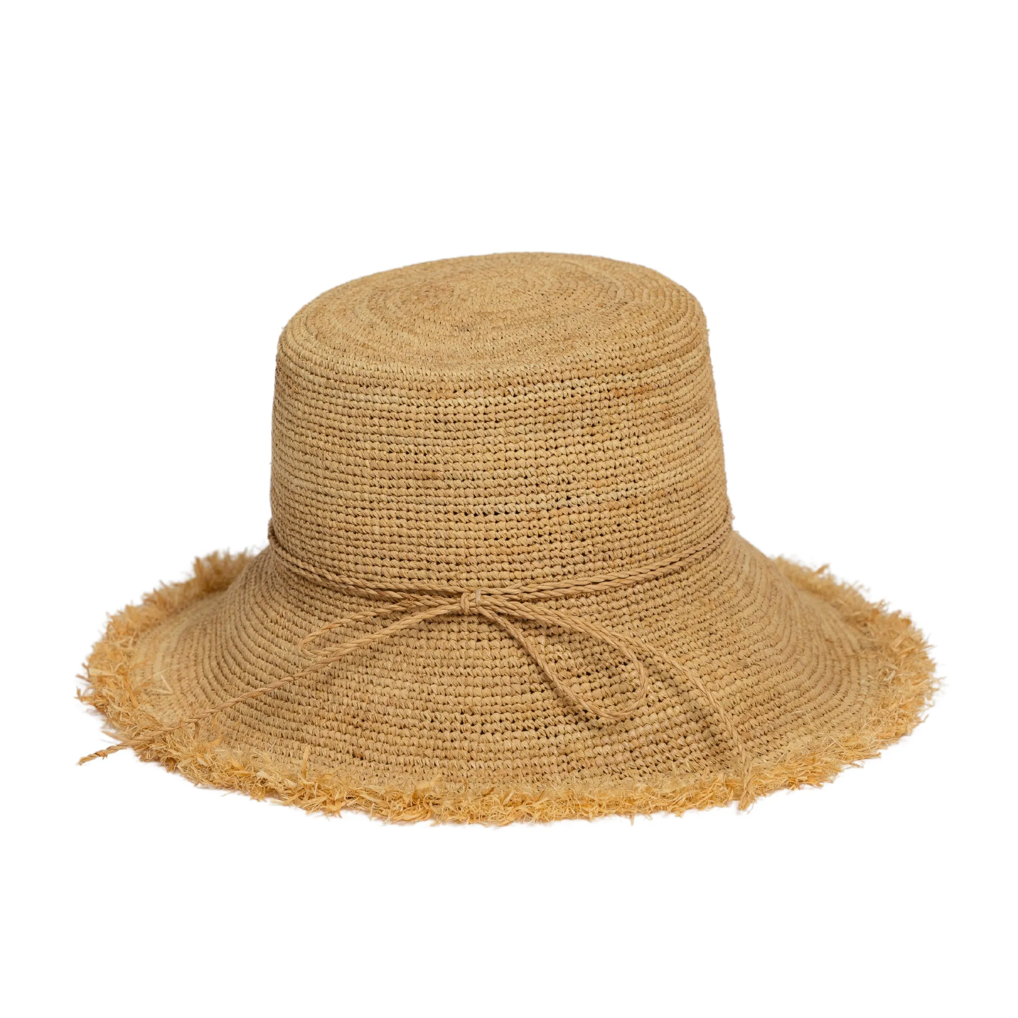 Packable Raffia Bucket Hat