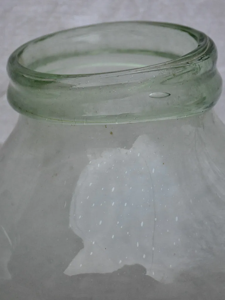 Pair of extra large antique French preserving jars 20½"