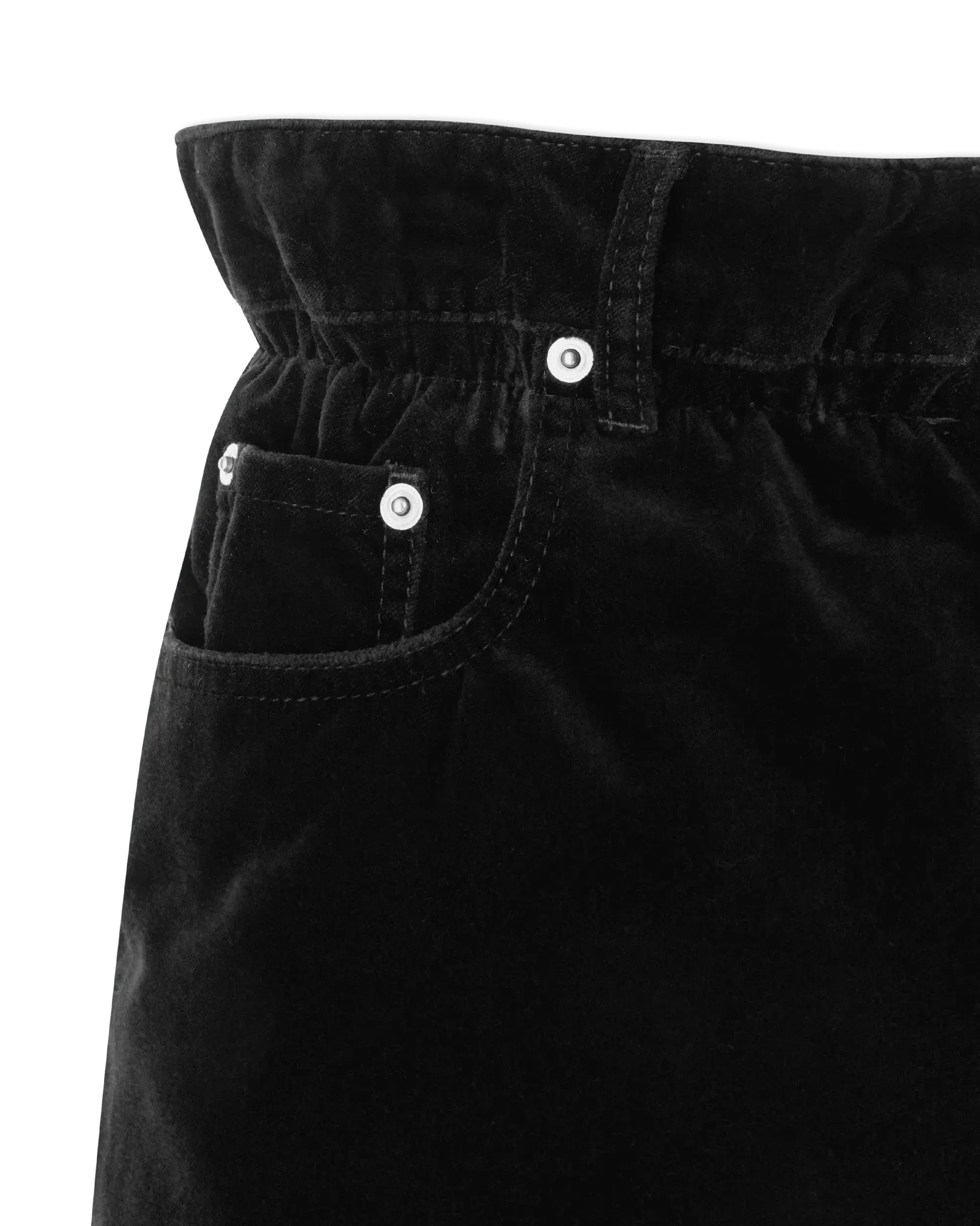 Paperbag Waist Velvet Shorts