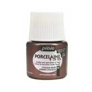 Pebeo Porcelaine 150 Ceramic Paint - Shimmer Chocolate