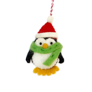 Penguin Ornament, Felt Wool