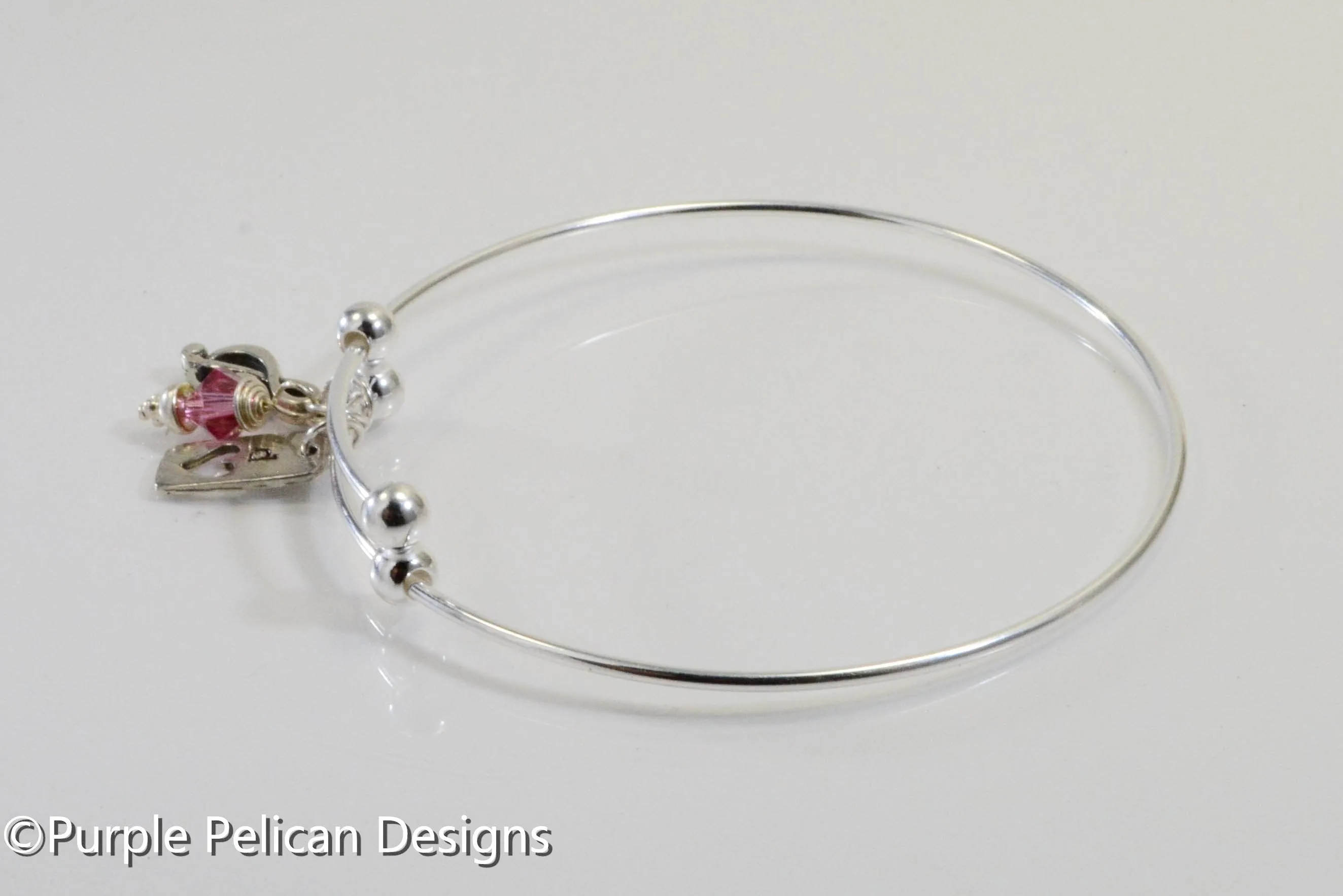 Personalized Sterling Silver Music Lovers Expandable Bangle