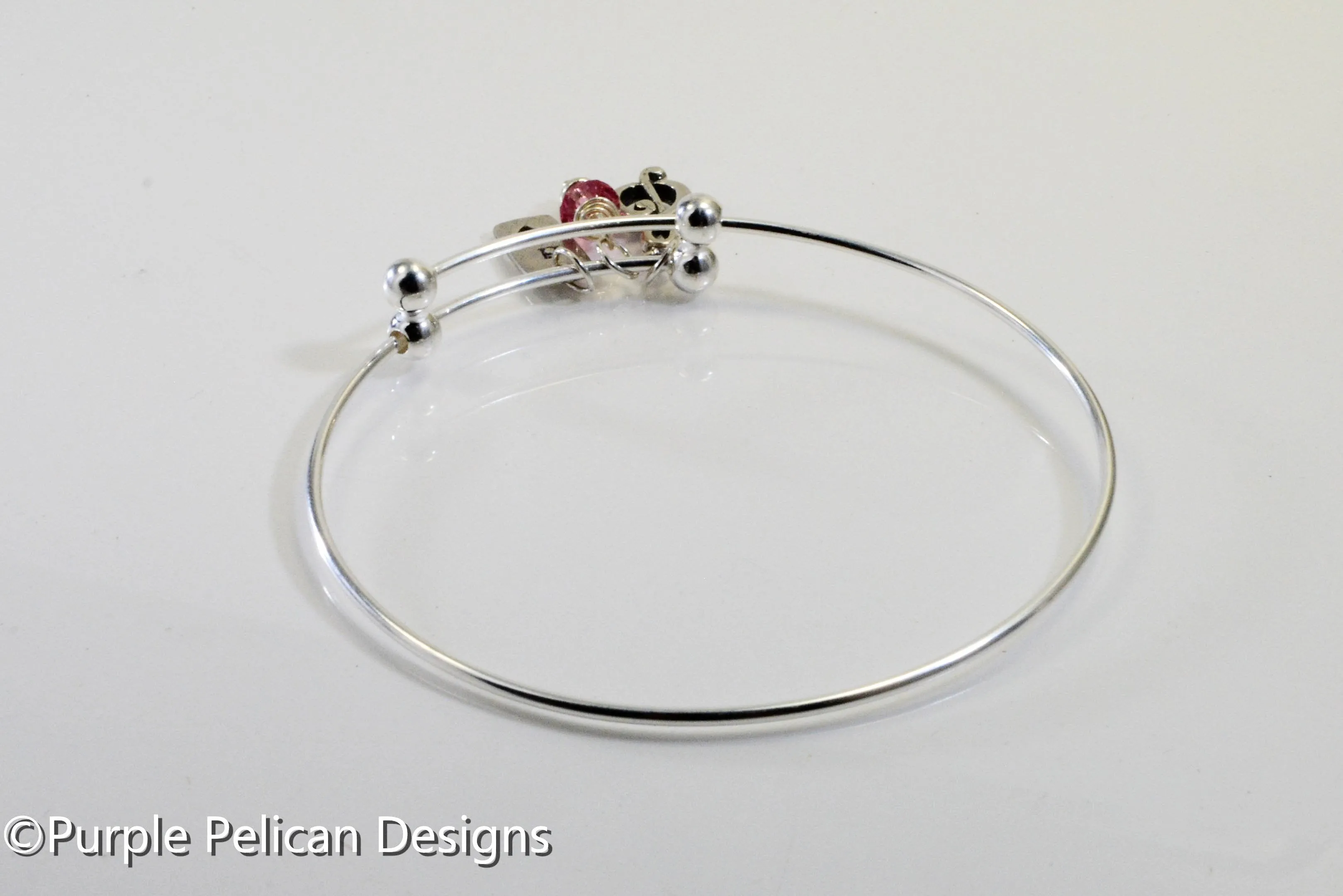 Personalized Sterling Silver Music Lovers Expandable Bangle