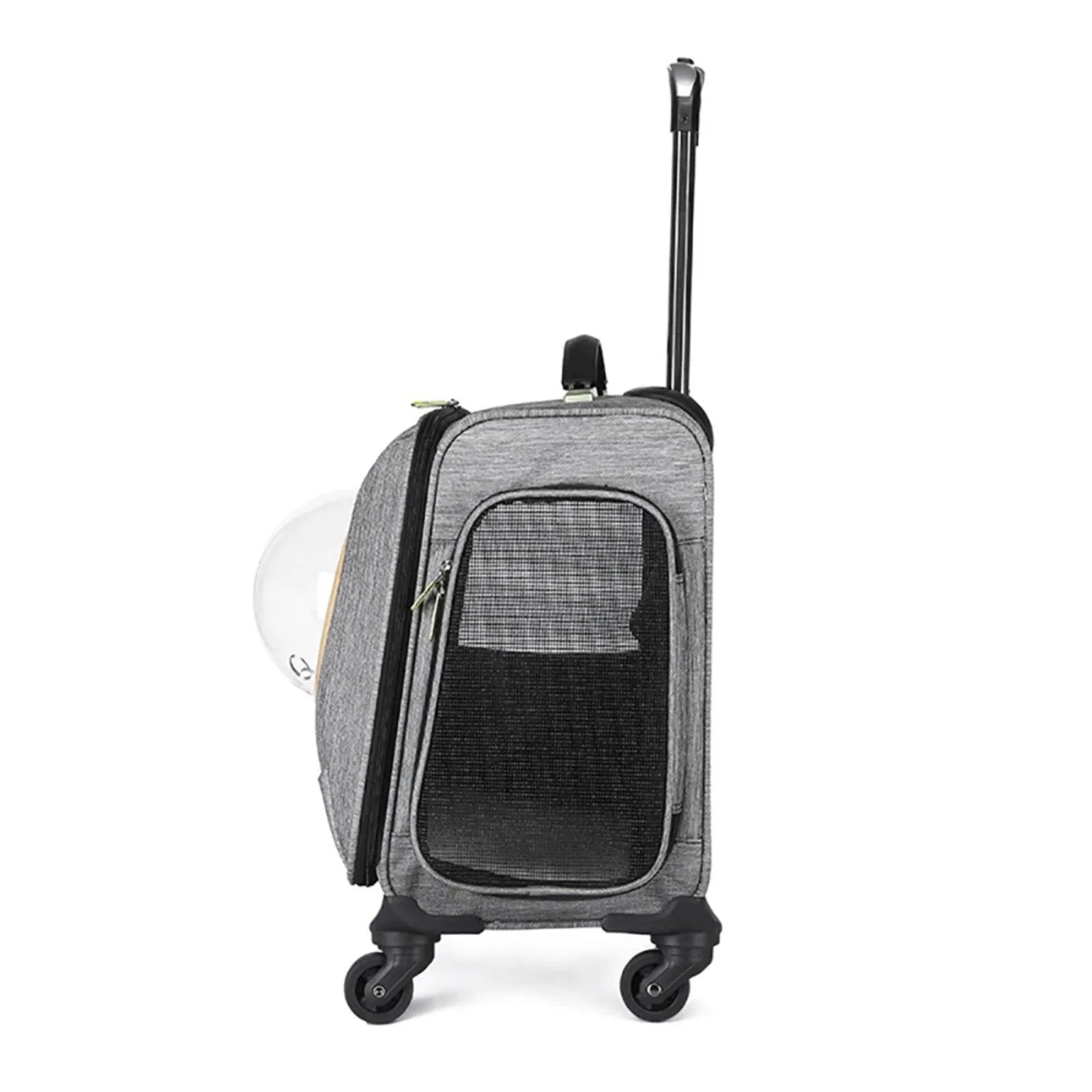 Pet Traveling Carrier Trolley Case With Space Capsule