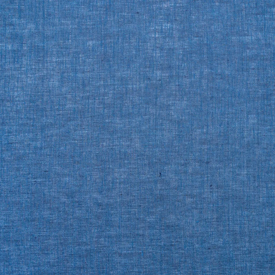 Plain Denim Blue Italian Pure Linen