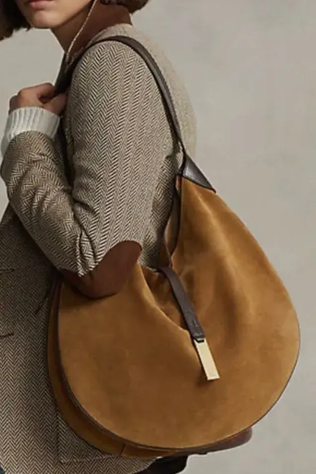 POLO SUEDE SADDLE BAG