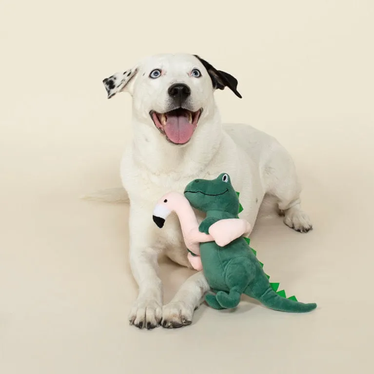 Pool Time Rex Squeaky Plush Toy