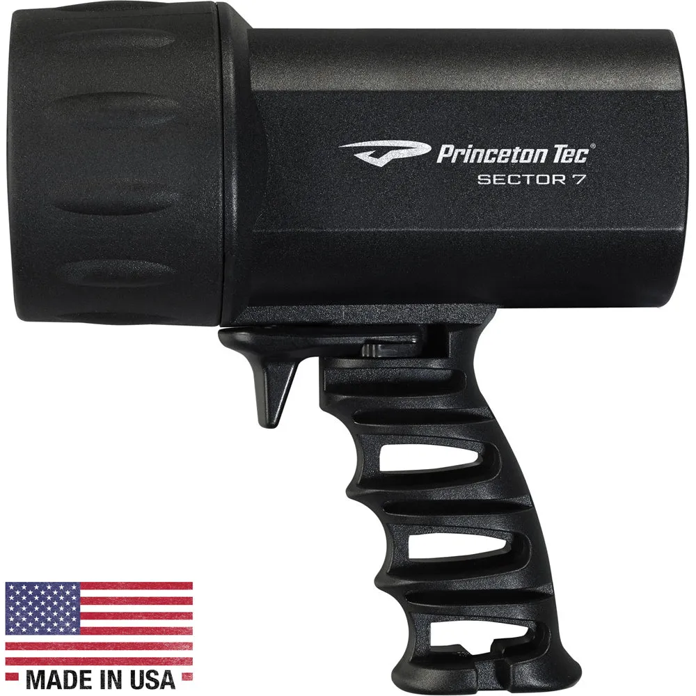 Princeton Tec Sector 7 LED Spotlight - Black [S7-BK]