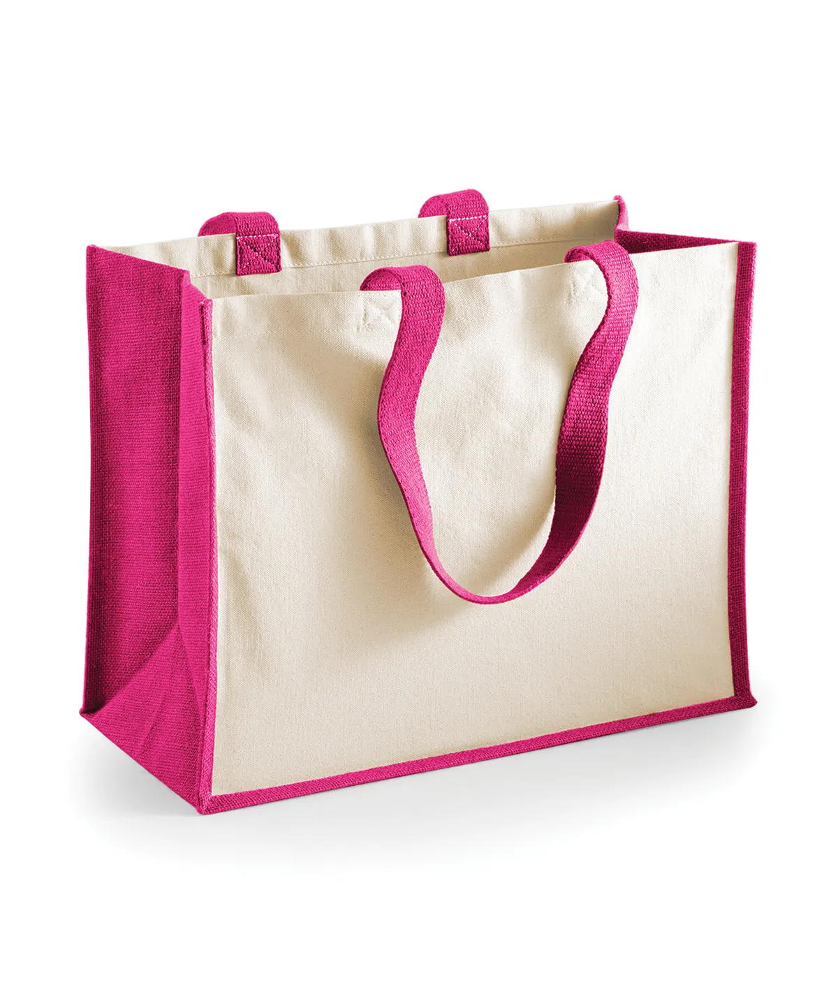 Printers jute classic shopper | Fuchsia