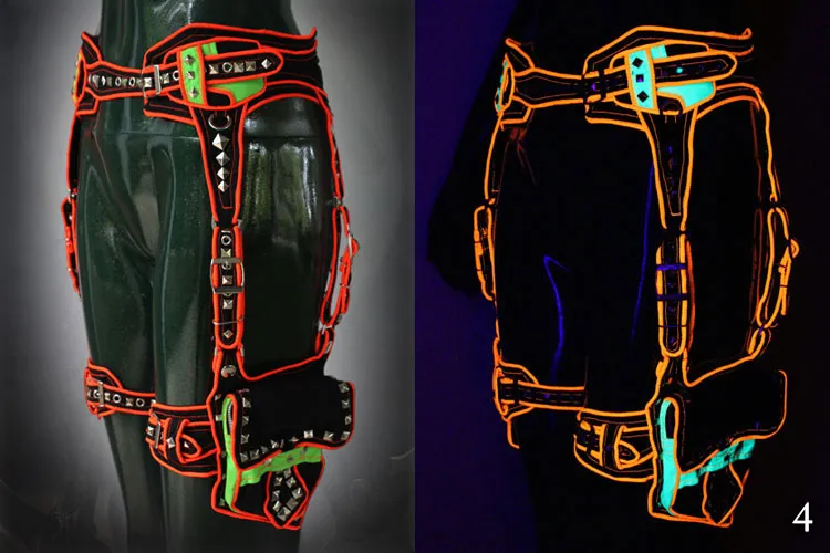 Psyraider Belt with Leg Bag and Studs