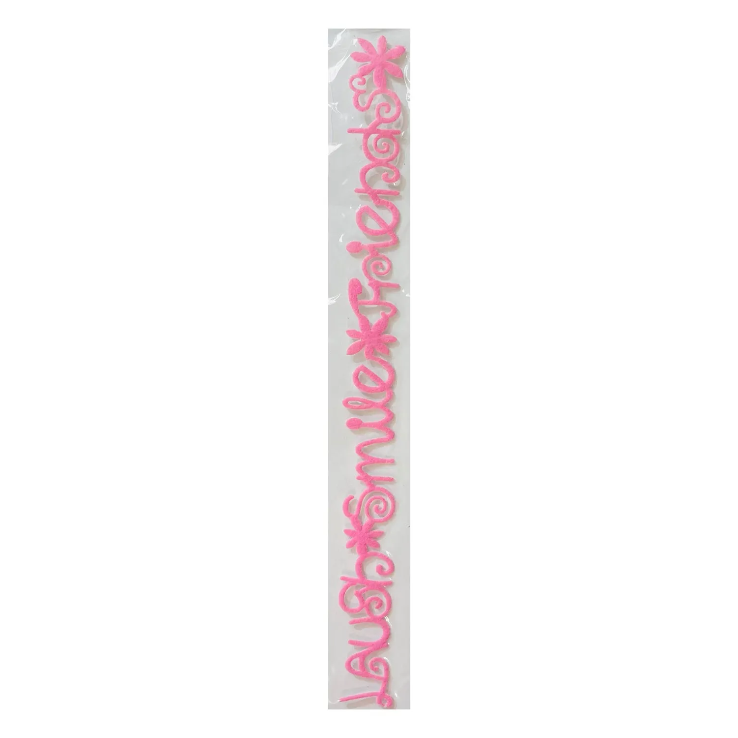 Queen & Co 12" Self-Adhesive Felt Fusion - Friends Word - Pink*