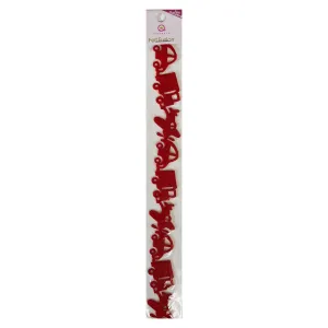 Queen & Co 12" Self-Adhesive Felt Fusion - Vehicles - Red*