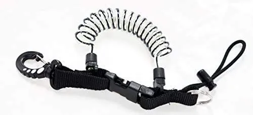 Quick Release Coil Lanyard with Buckle - Dive Essentials by DiveCatalog by DiveCatalog
