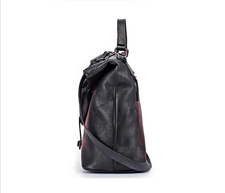 Quilted Ladies Genuine Leather Crossbody Bag Shoulder Handbags For Women
