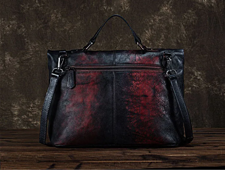 Quilted Ladies Genuine Leather Crossbody Bag Shoulder Handbags For Women