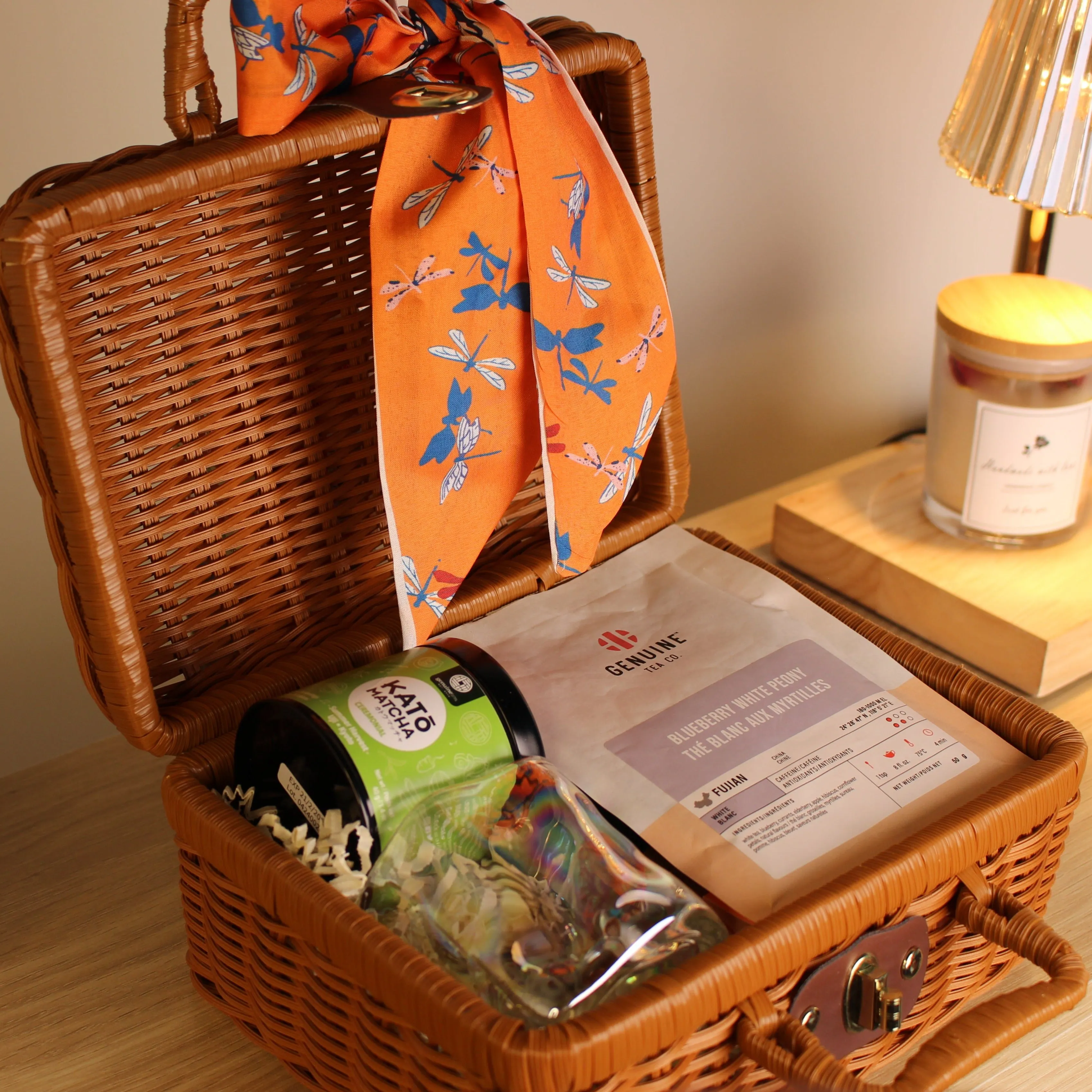 Rattan Basket Gift, Premium Woven Rattan Gift Basket, Elegant Gift