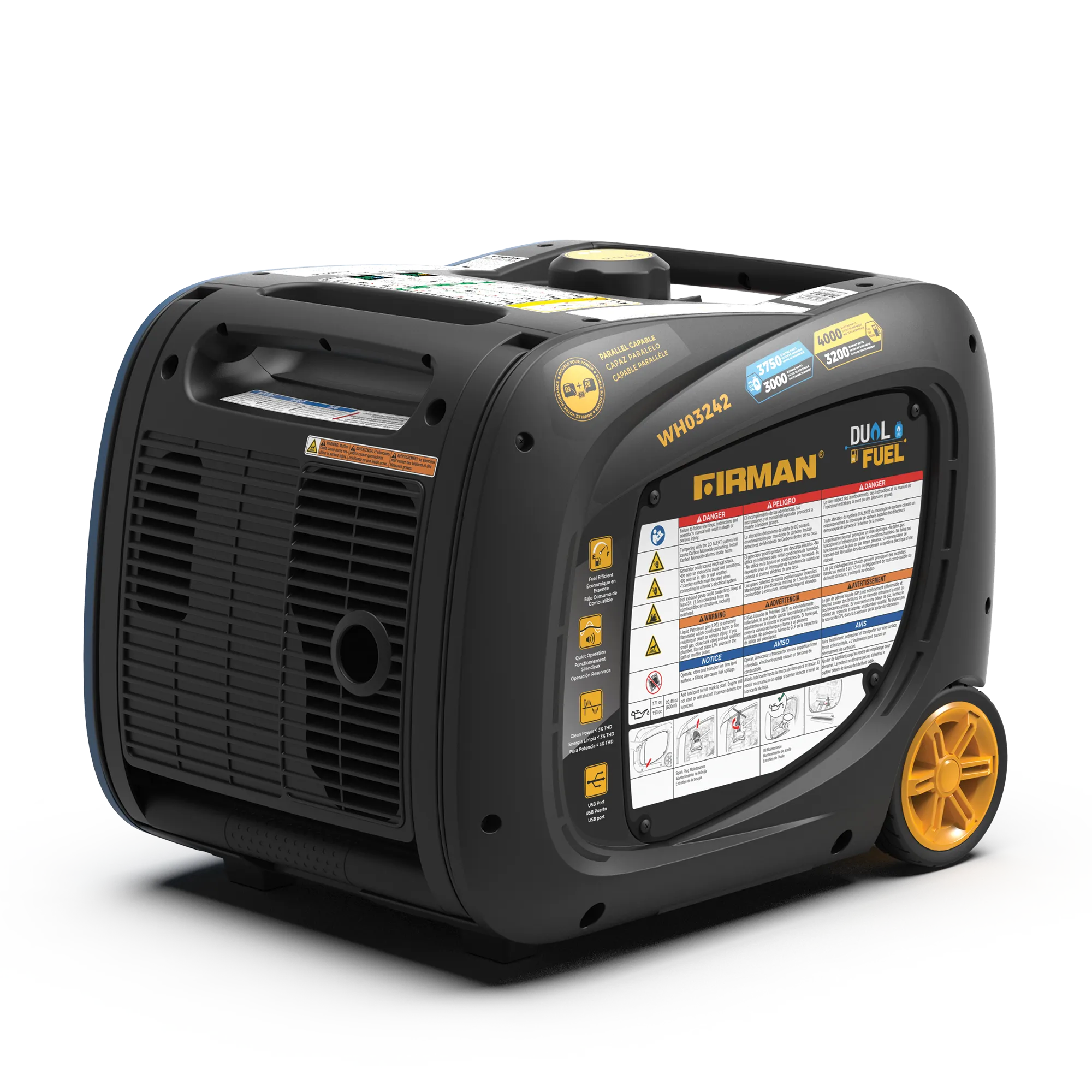 Refurbished Dual Fuel Inverter 4000W W/ Electric Start