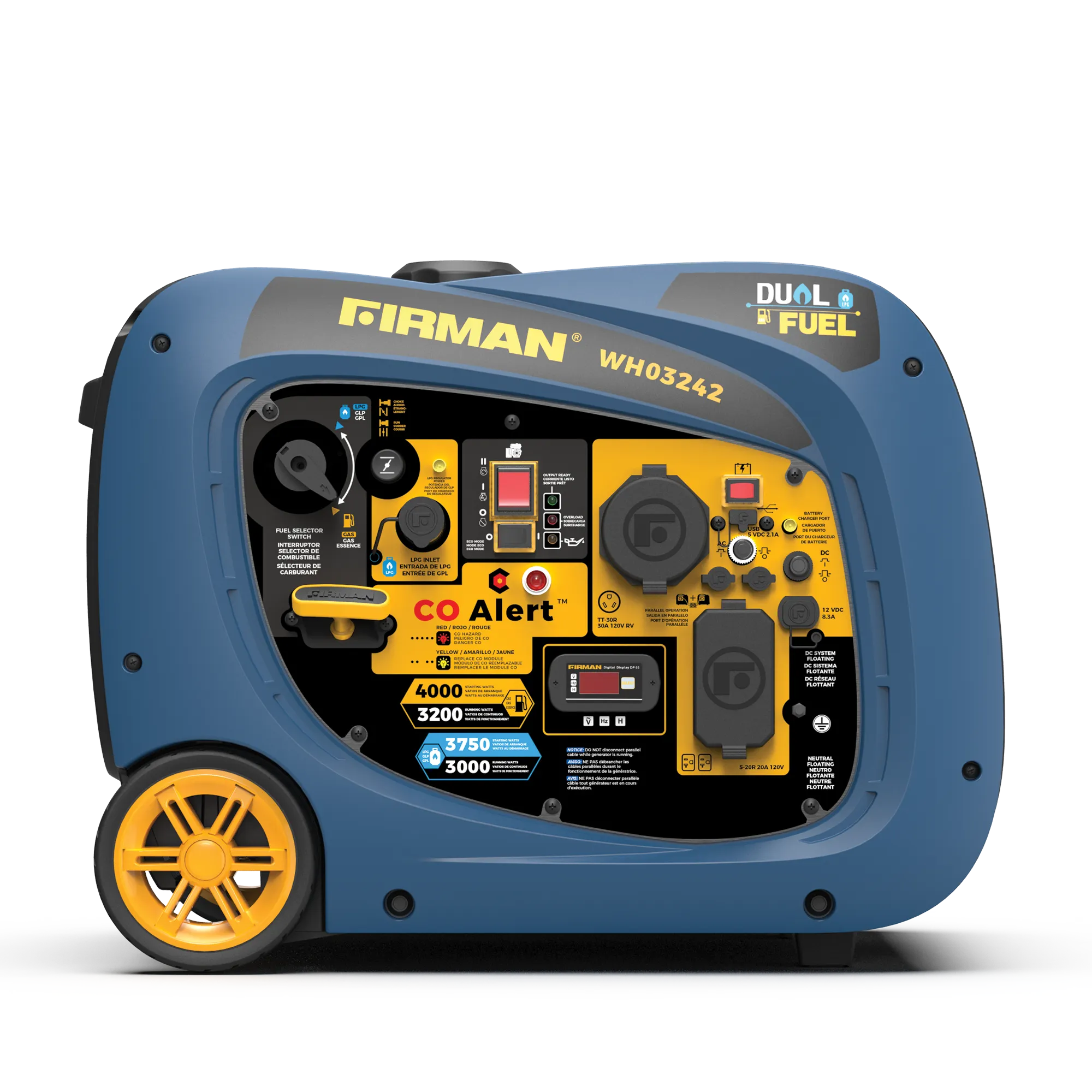 Refurbished Dual Fuel Inverter 4000W W/ Electric Start