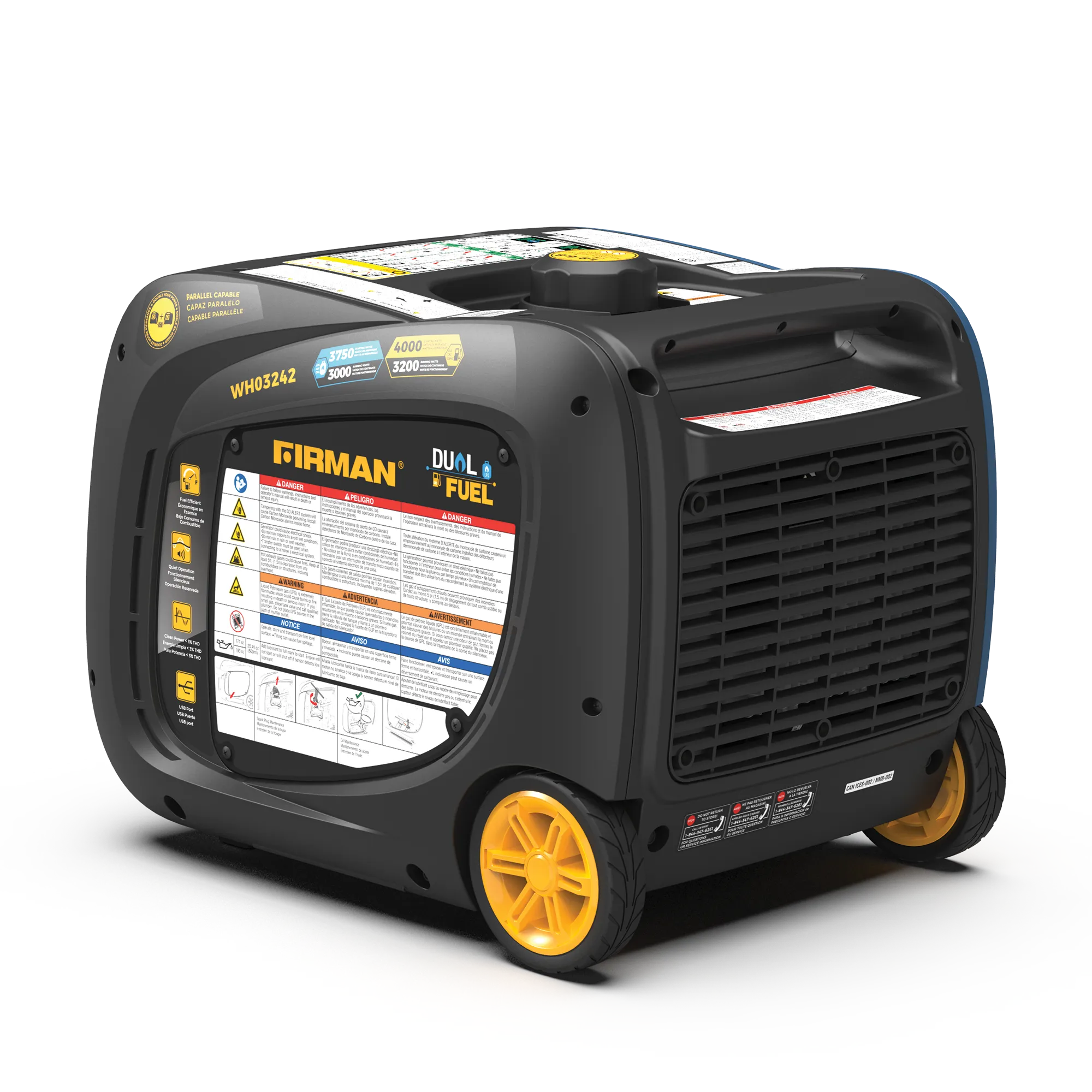 Refurbished Dual Fuel Inverter 4000W W/ Electric Start