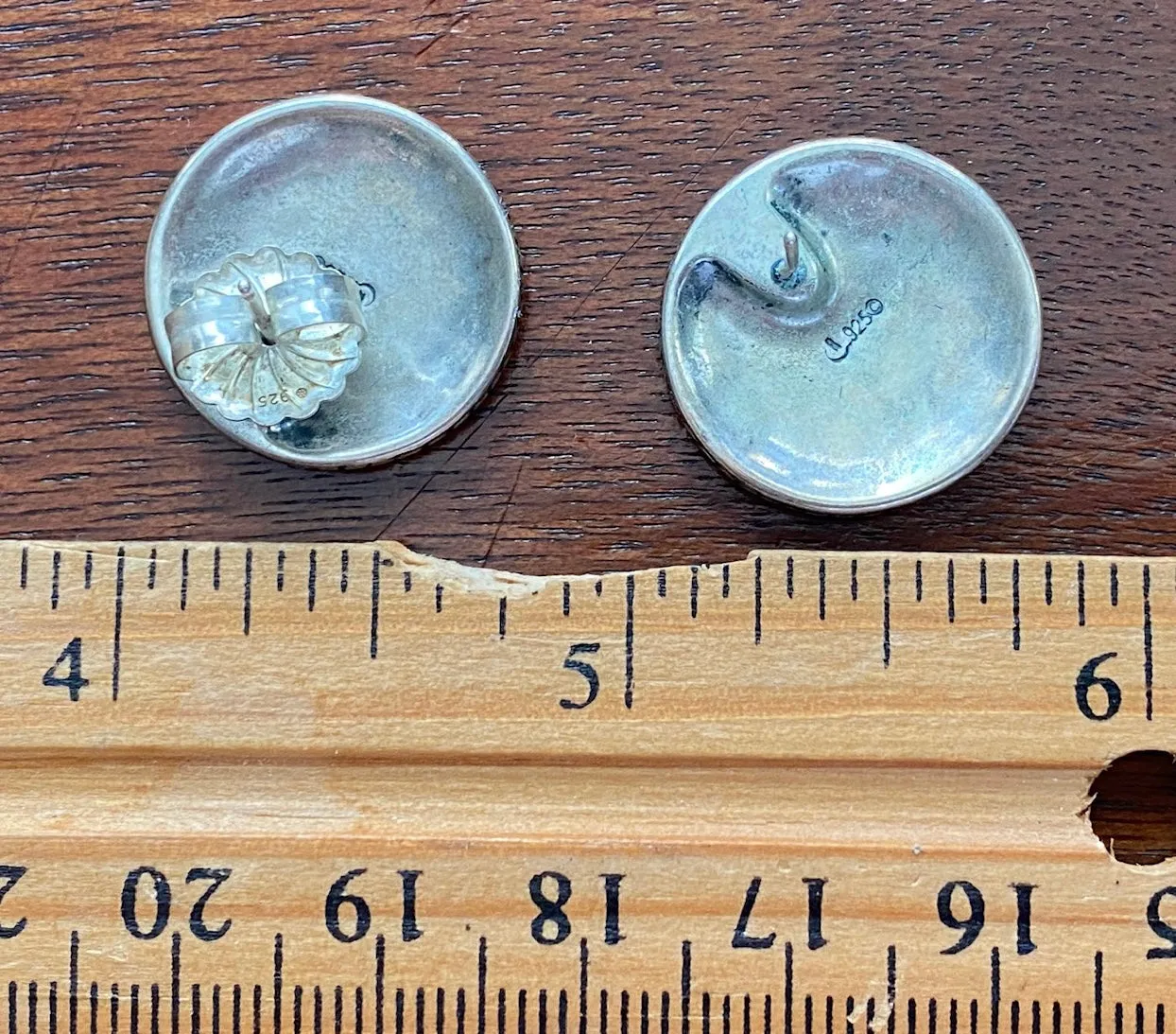Relios by Carolyn Pollack Diamond Cut Sterling Silver 925 Pierced Earrings
