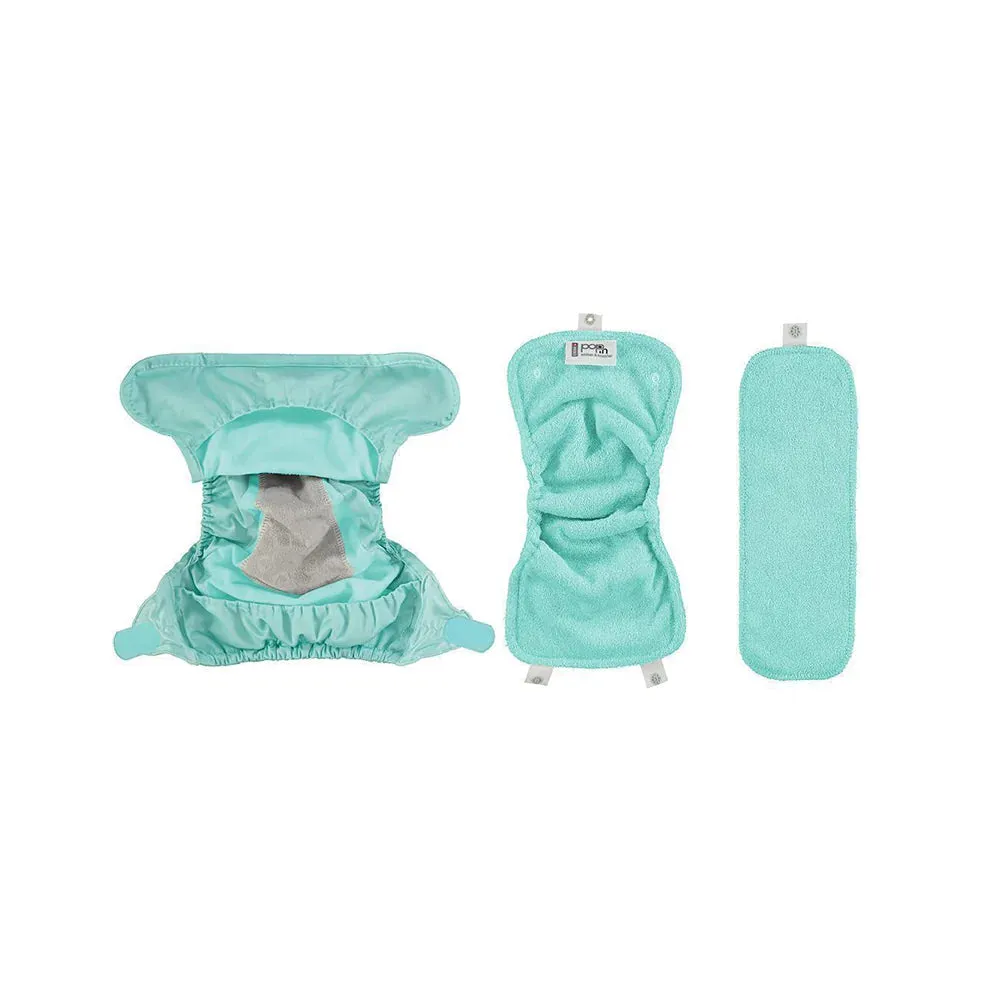 Reusable Starter Pack, Pastels - Nappy, Wipes, Breast pads