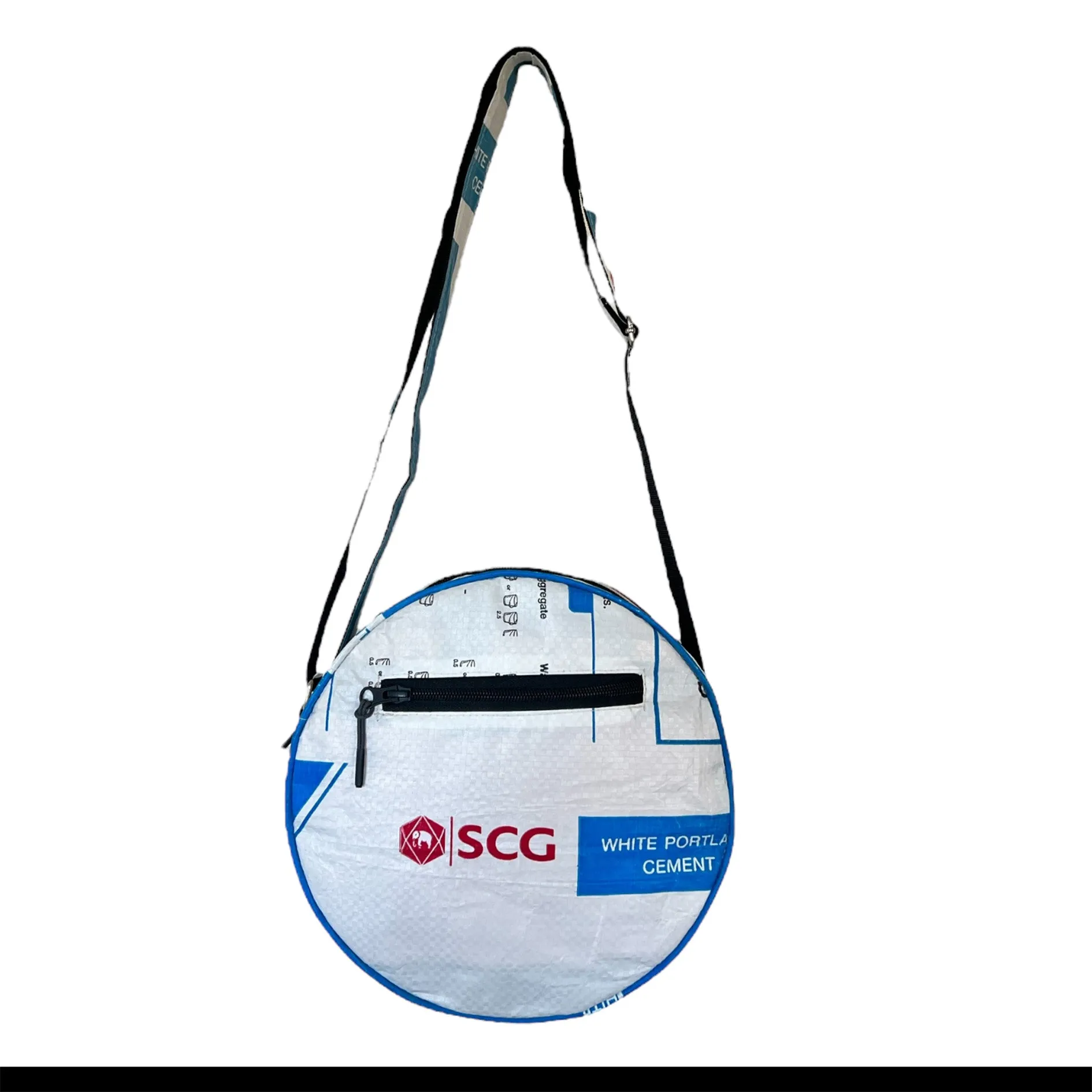 Round crossbody handbags with animal prints