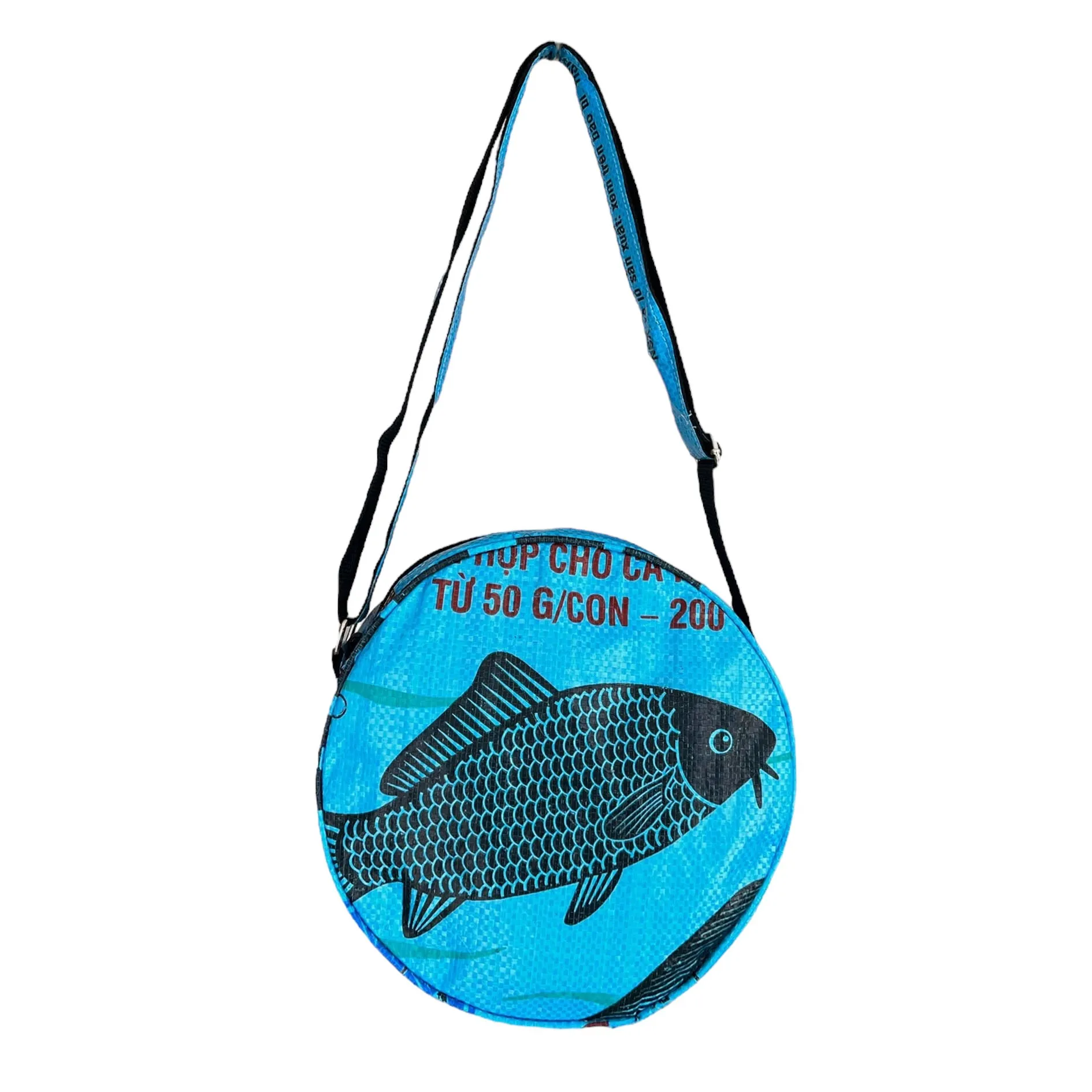 Round crossbody handbags with animal prints