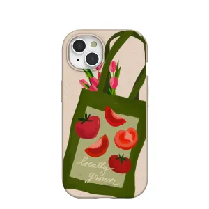 Seashell Market Tote iPhone 15 Case