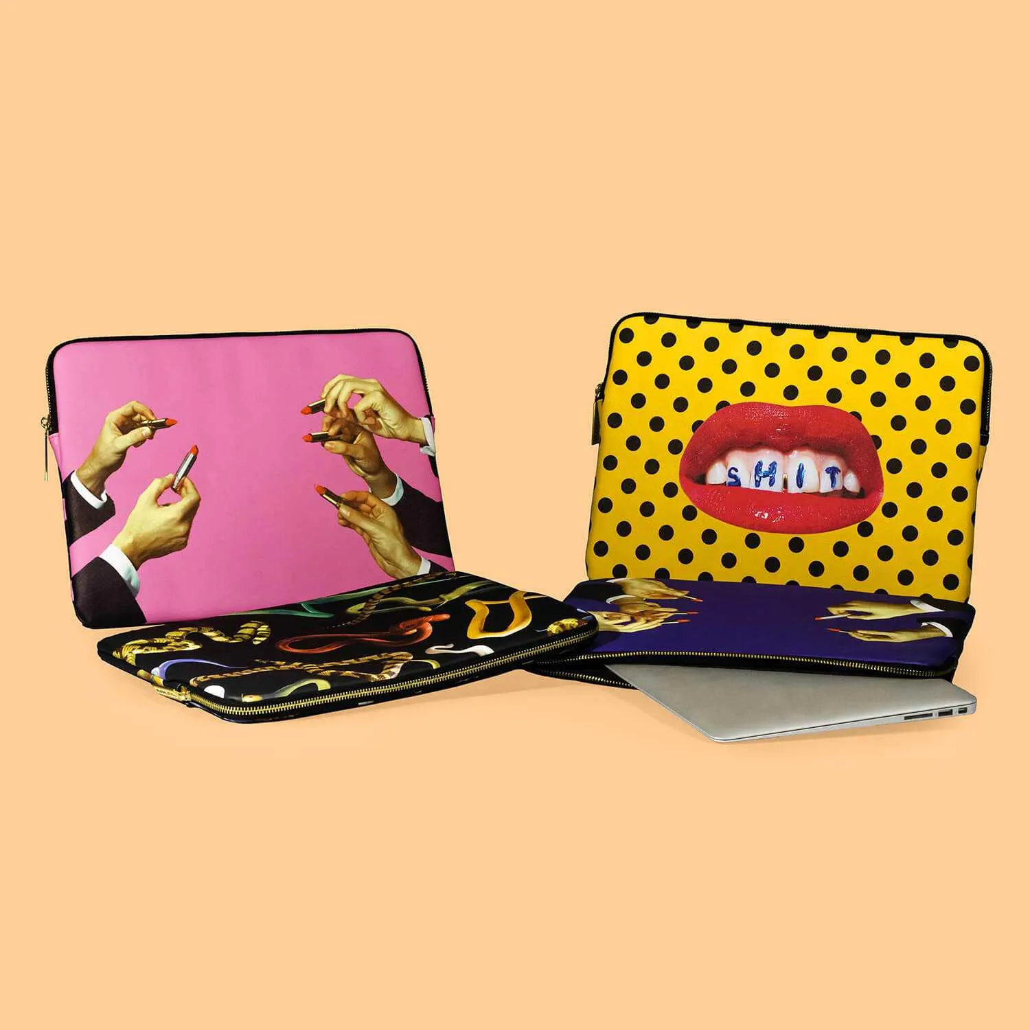 Seletti Toiletpaper Laptop Bag Shit