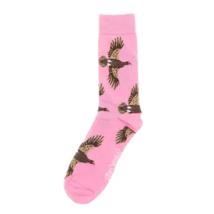 Shuttle Socks - Pink Flying Grouse Socks