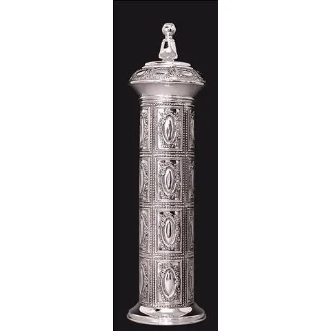 Silver-Dipped Ornate Megillah Case