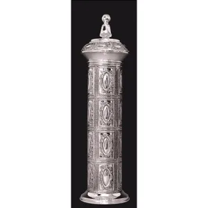 Silver-Dipped Ornate Megillah Case