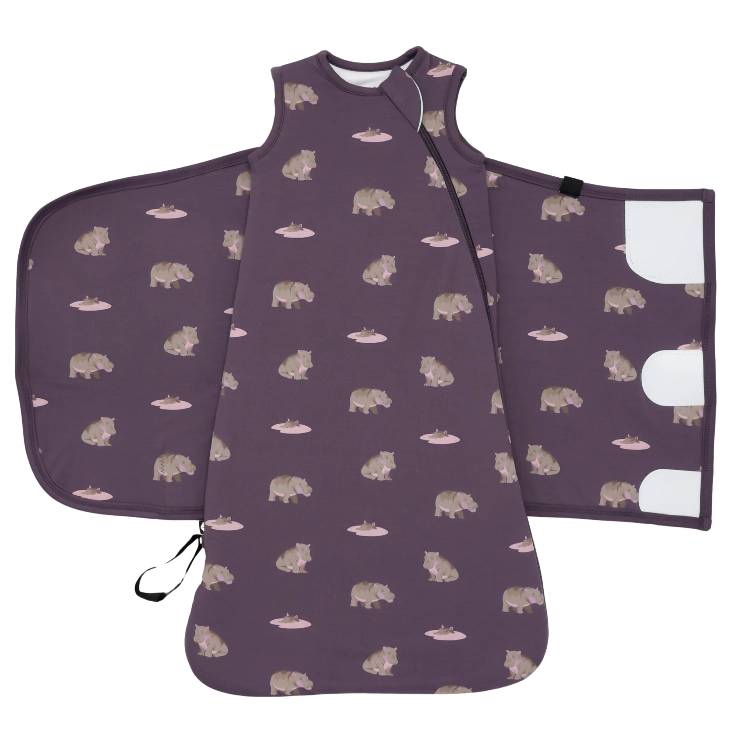 Sleep Bag Swaddler in Baby Hippo 1.0