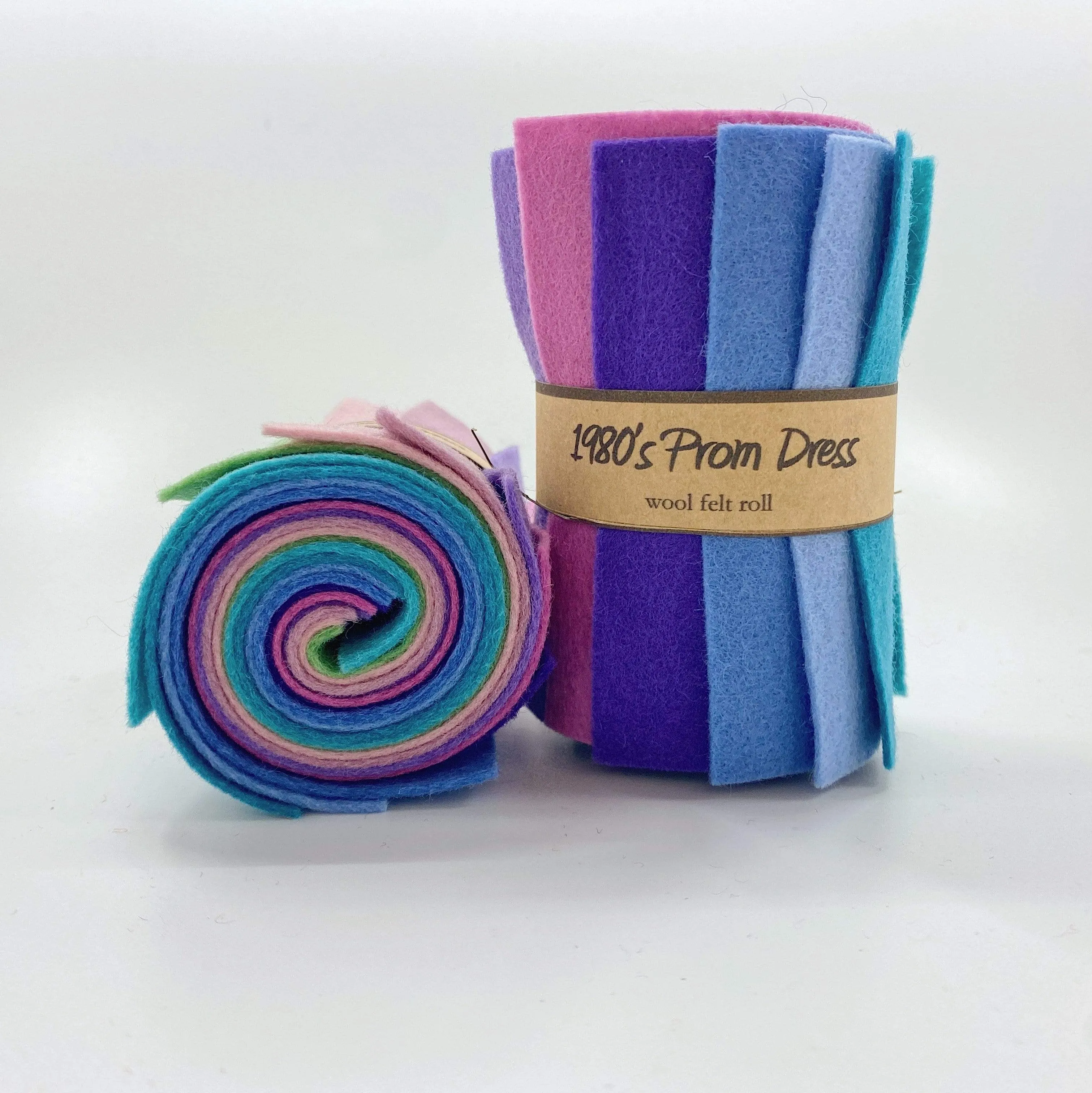 Small Wool Felt Roll - 1980's Prom Dress