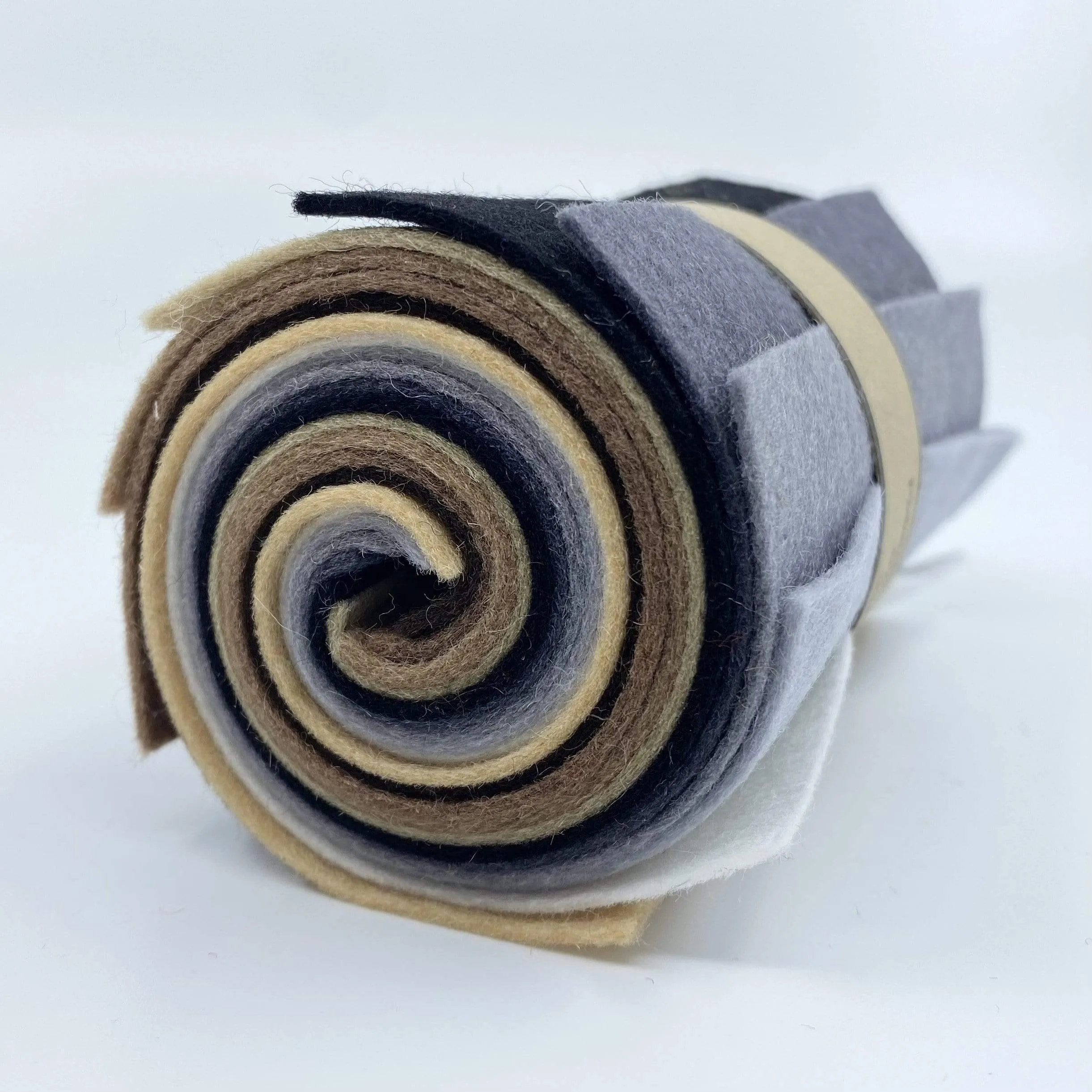 Small Wool Felt Roll - Neutrals