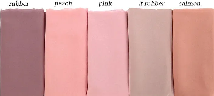 Solid Chiffon Hijabs  