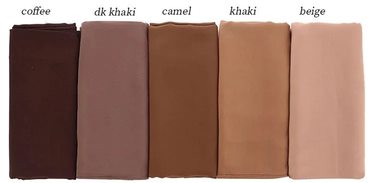 Solid Chiffon Hijabs  