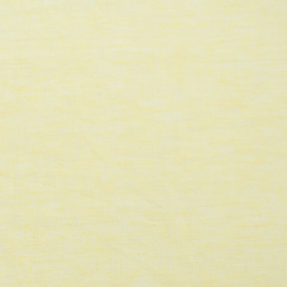 Sorbet Yellow Plain Italian Pure Linen