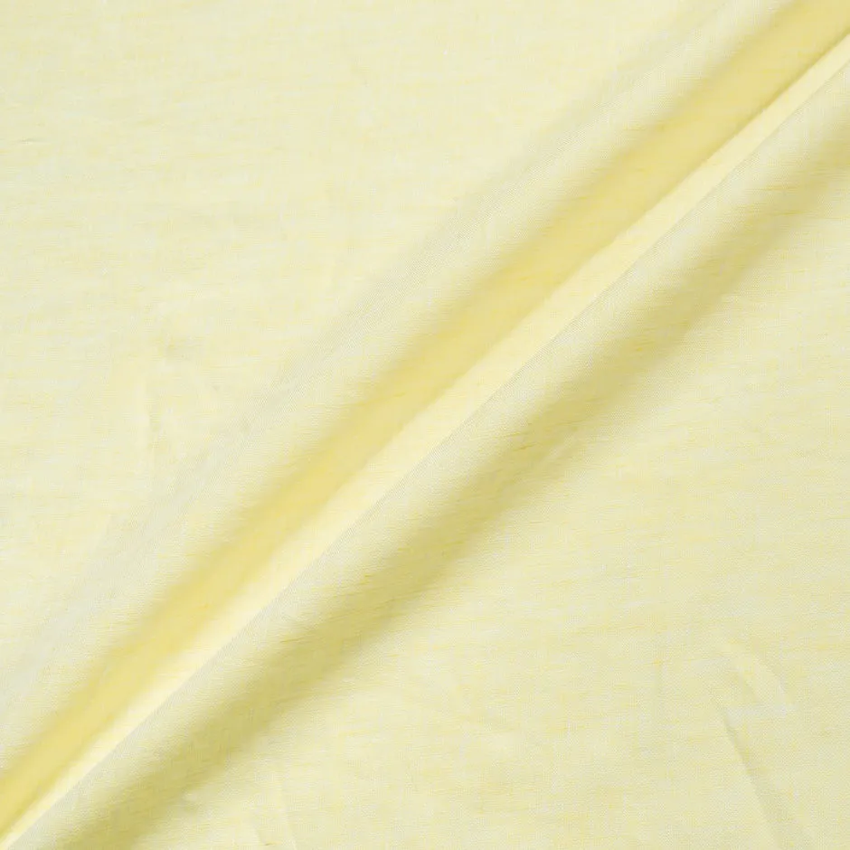 Sorbet Yellow Plain Italian Pure Linen