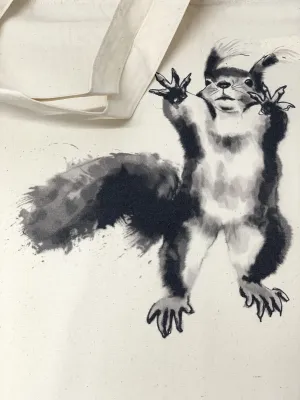 Squirrel tote bag