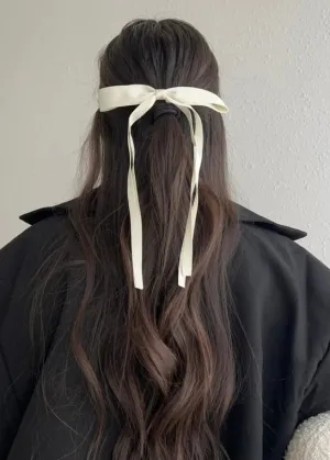 Stacie Silk Bow Hair Clip