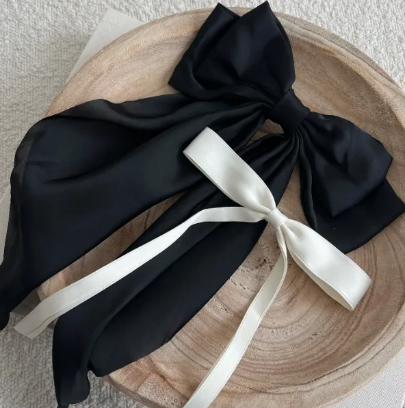 Stacie Silk Bow Hair Clip