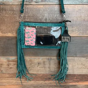 Stadium Ranch Hand - Teal Floral Embossed