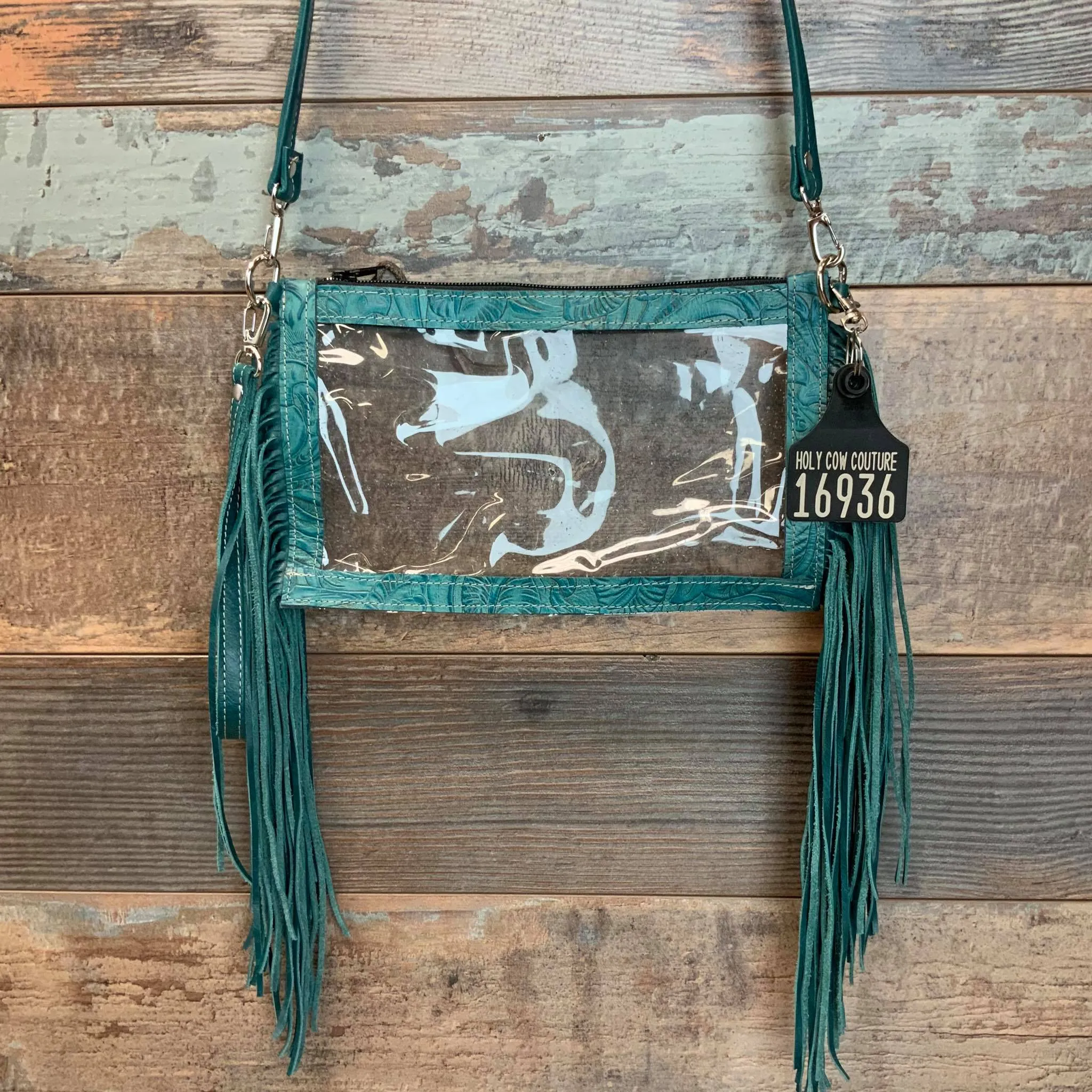 Stadium Ranch Hand - Teal Floral Embossed